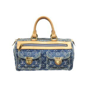 Louis Vuitton Neo Speedy Handbag Monogram Denim Indigo Blue